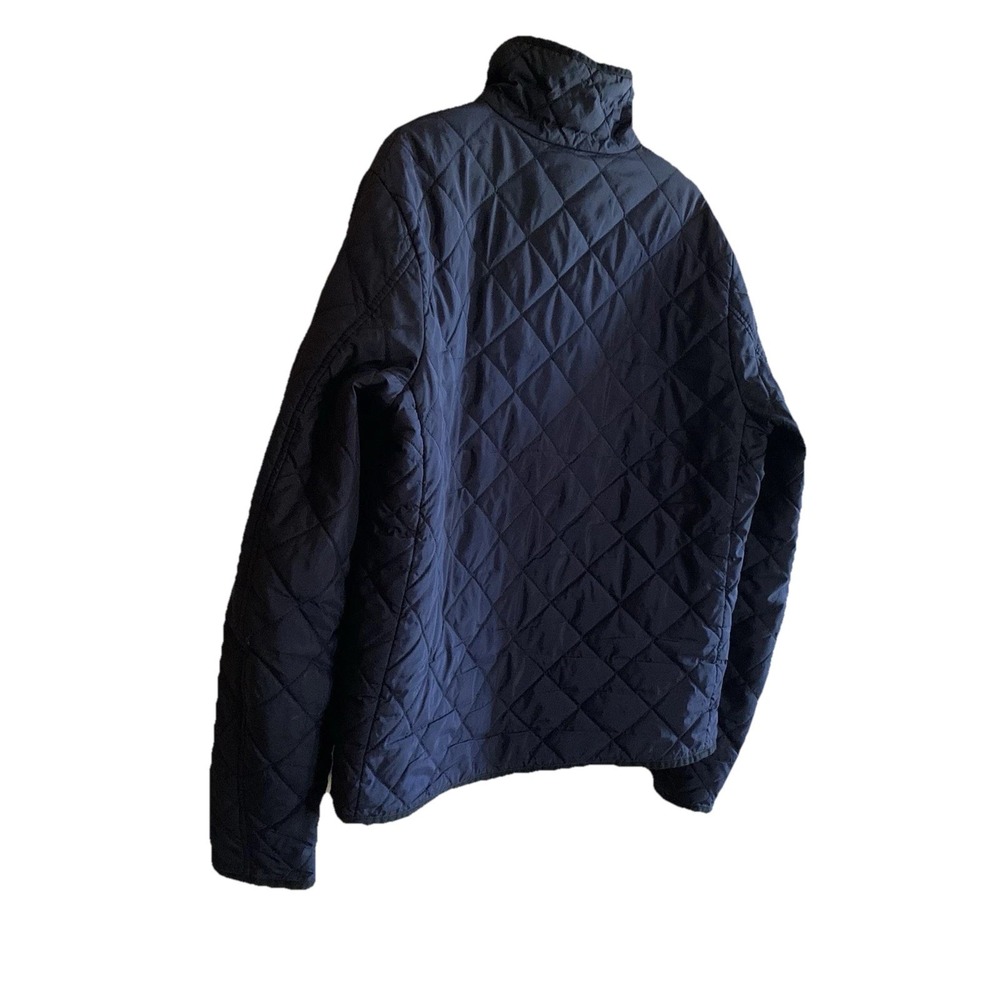 Ralph Lauren Sport Quilted Jacket Diamond Puffer Coat Women's SZ-L Navy Full Zip - Picture 7 of 16